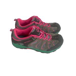 Merrell Performance Footwear Grey/Pink Kids Sneakers MY51950, Size 3.5